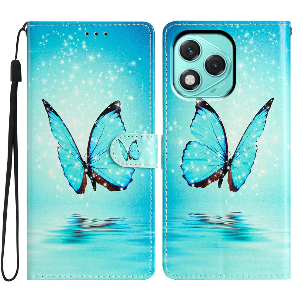  Honor 400 Lite Fodral Med Tryck Blå Fjäril - Teknikhallen.se