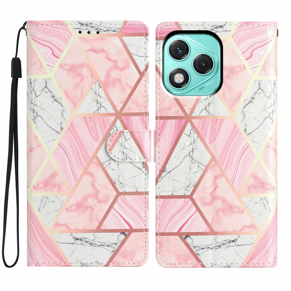  Honor 400 Lite Fodral Med Tryck Rosa Marmor - Teknikhallen.se