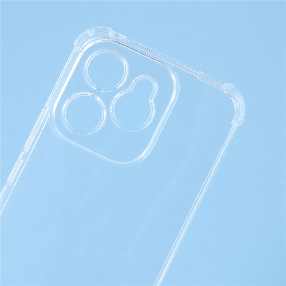  Honor 400 Lite Skal TPU Med Mobilsnöre Transparent - Teknikhallen.se