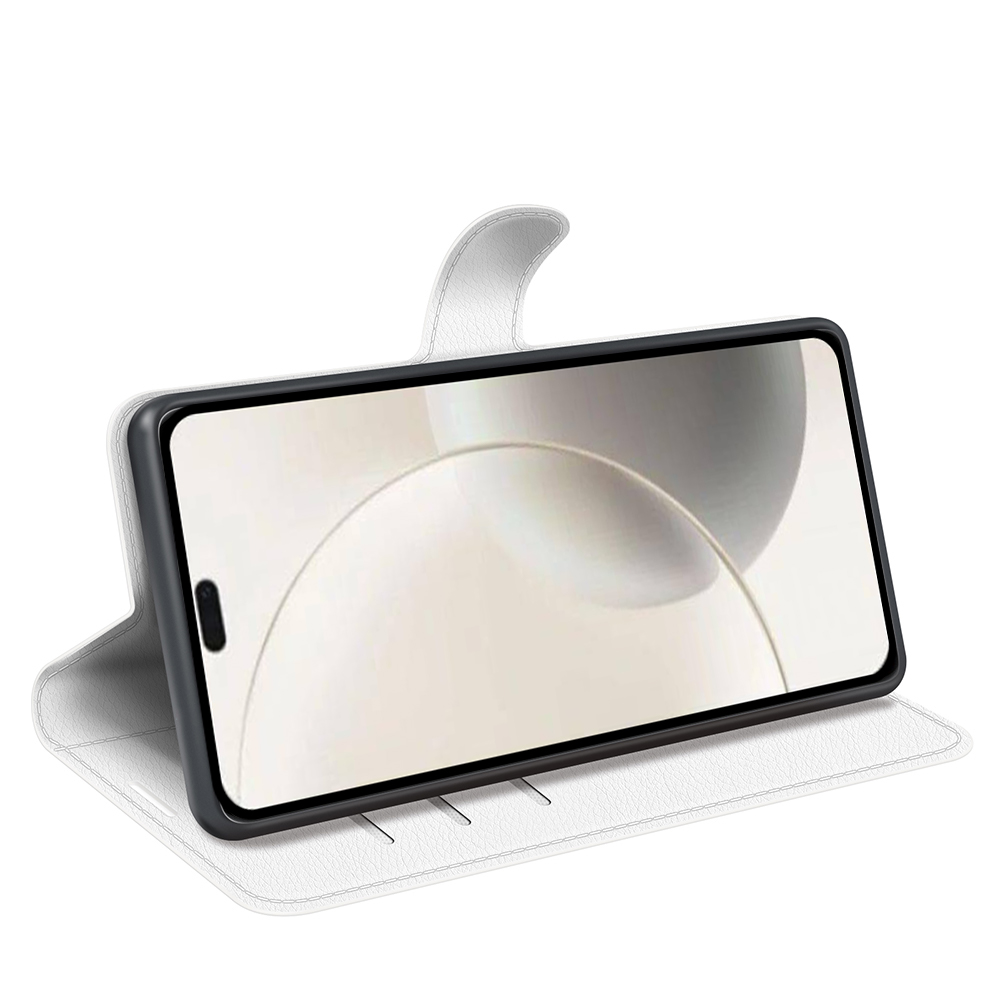  Honor 400 Smart Fodral Litchi Läder Vit - Teknikhallen.se