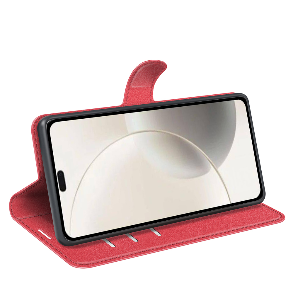  Honor 400 Smart Fodral Litchi Läder Röd - Teknikhallen.se