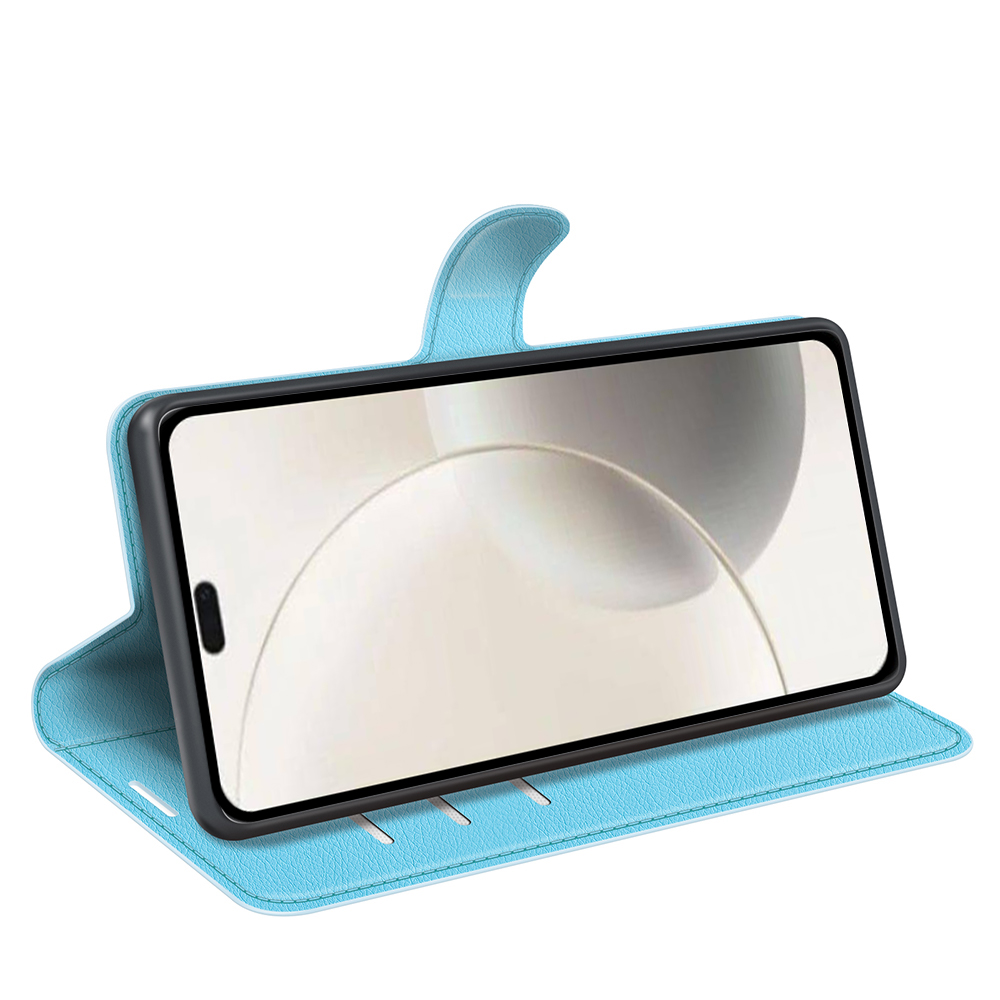  Honor 400 Smart Fodral Litchi Läder Blå - Teknikhallen.se