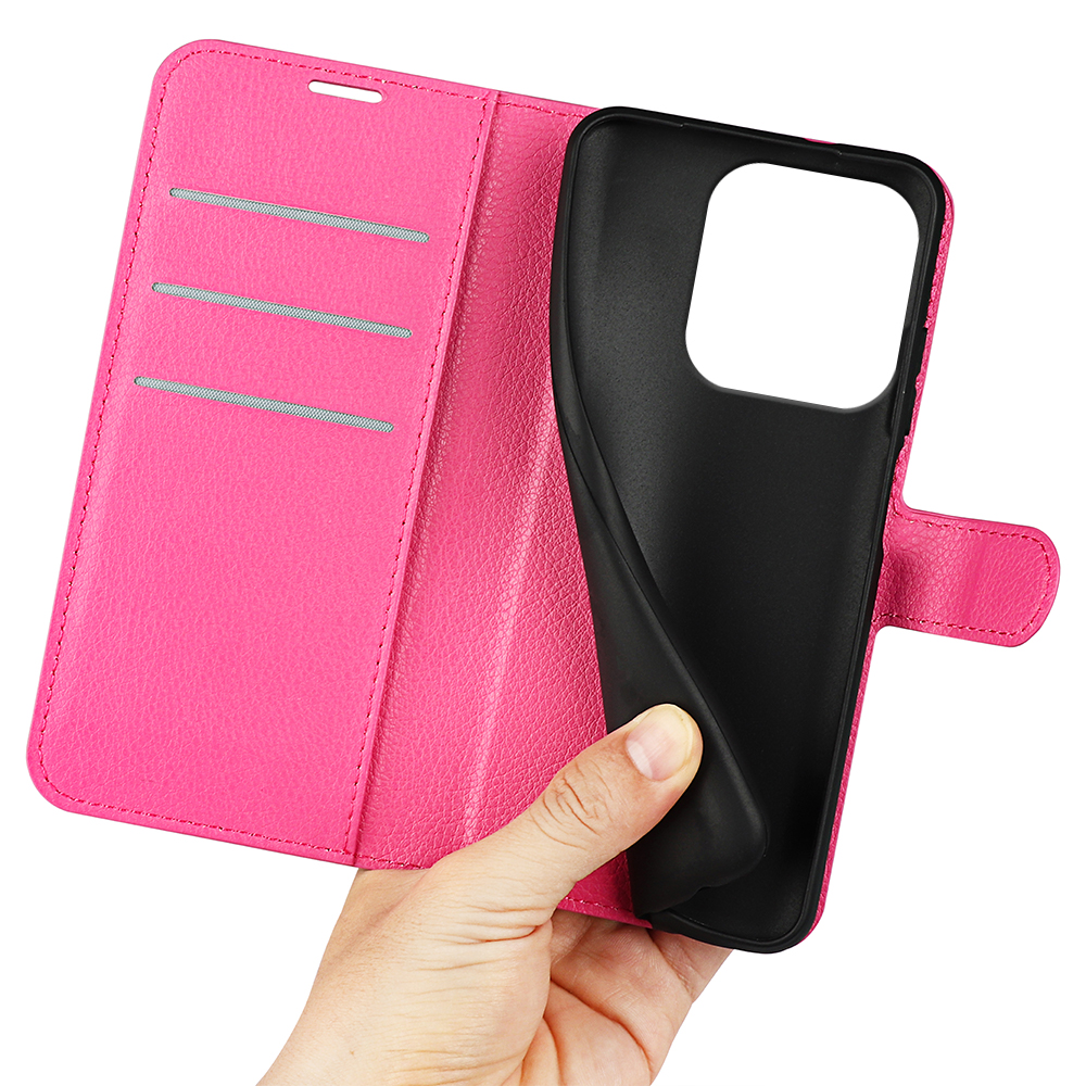  Honor 400 Smart Fodral Litchi Läder Rosa - Teknikhallen.se