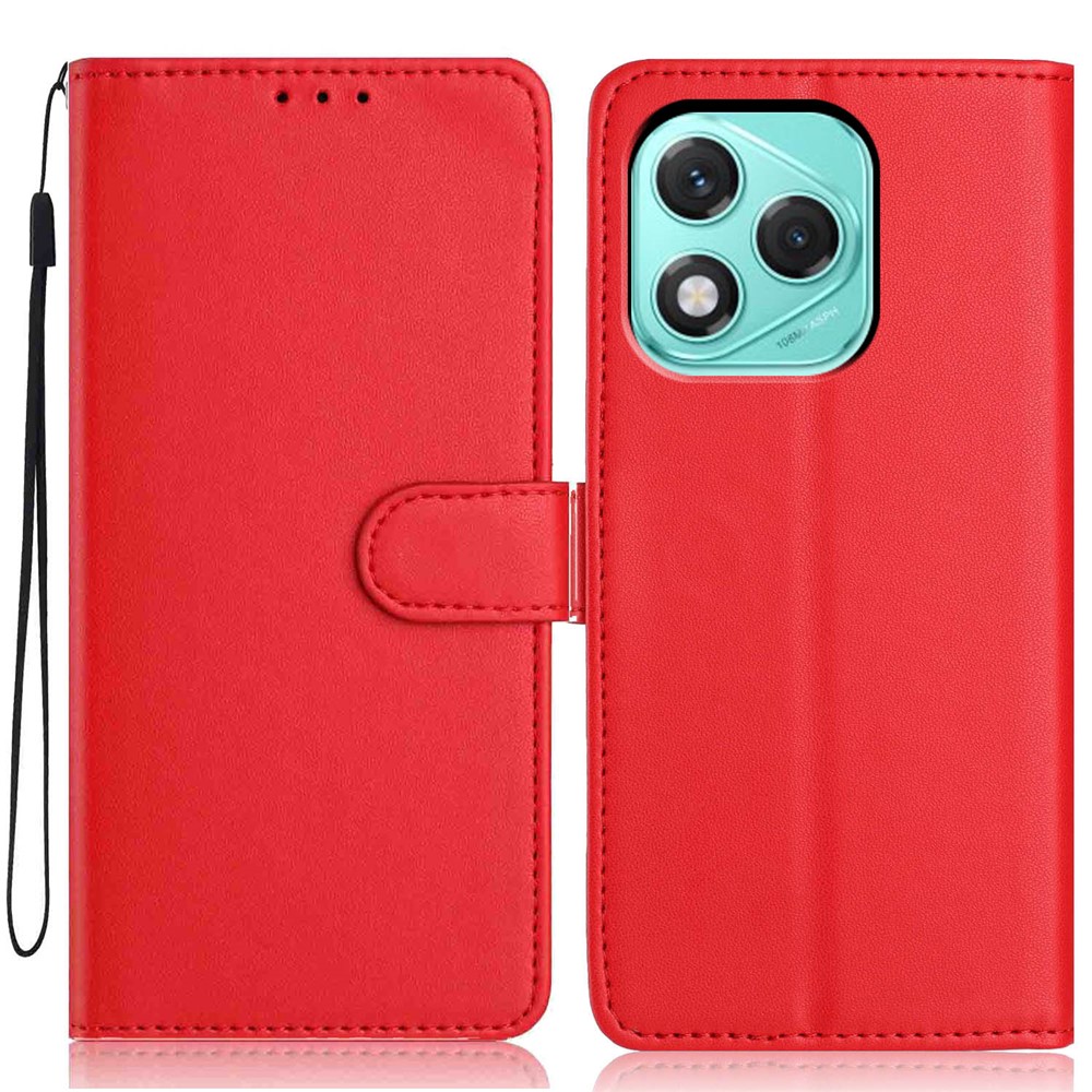  Honor 400 Lite Plånboksfodral Läder Röd - Teknikhallen.se