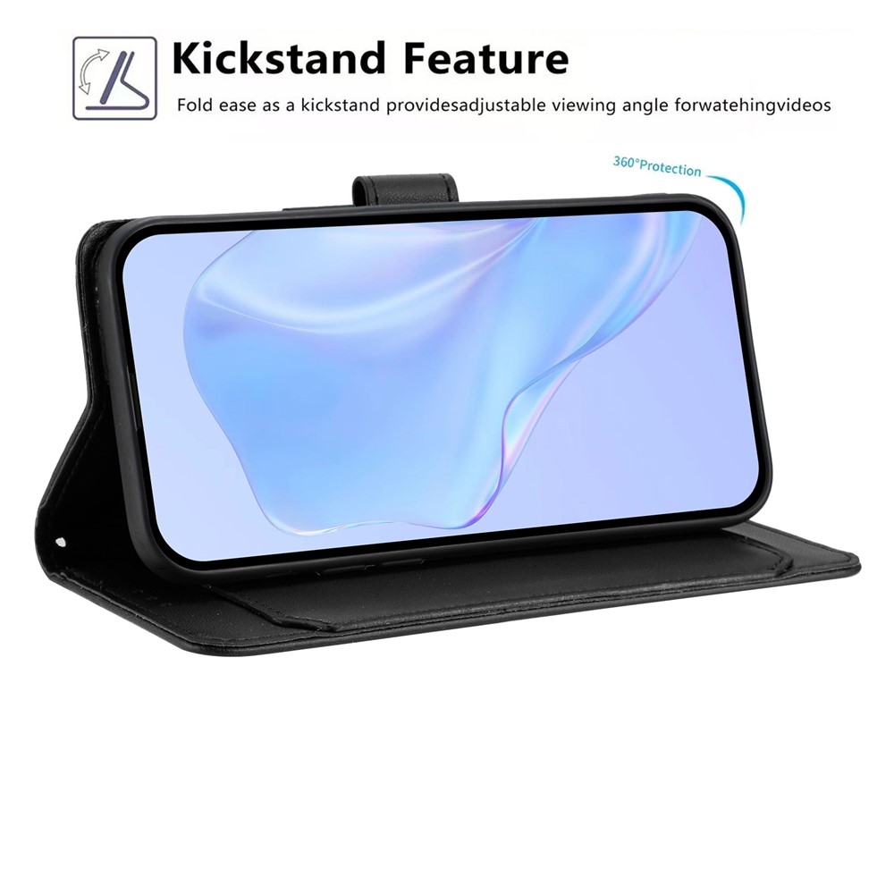  Honor 400 Smart Plånboksfodral Läder Svart - Teknikhallen.se