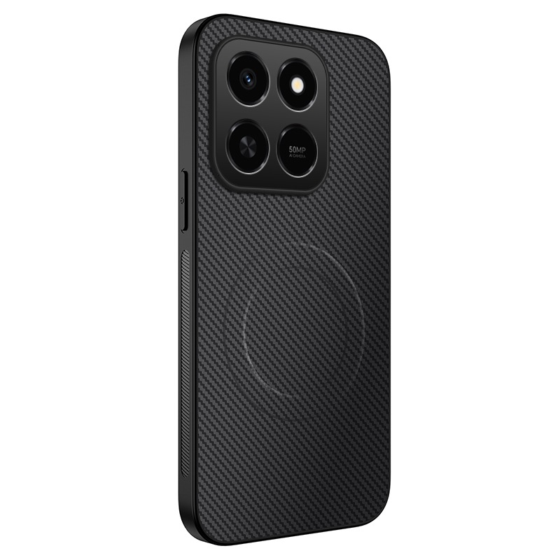 WANLONFENG WANLONFENG Honor 400 Smart Skal MagSafe Kolfiber Textur Svart - Teknikhallen.se