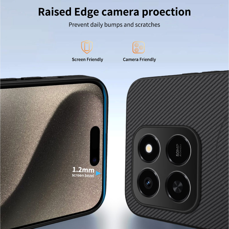 WANLONFENG WANLONFENG Honor 400 Smart Skal MagSafe Kolfiber Textur Svart - Teknikhallen.se