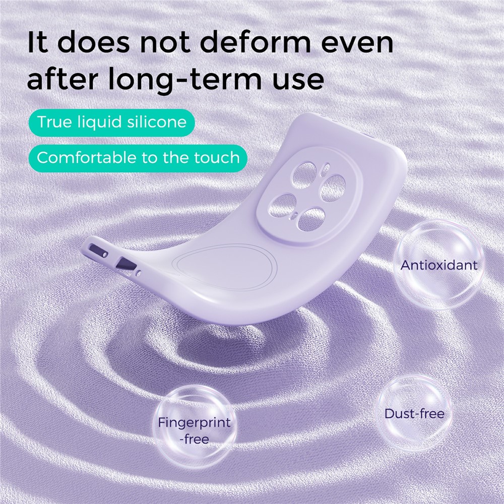 ABEEL ABEEL Honor Magic7 Pro Skal MagSafe Liquid Silicone Svart - Teknikhallen.se