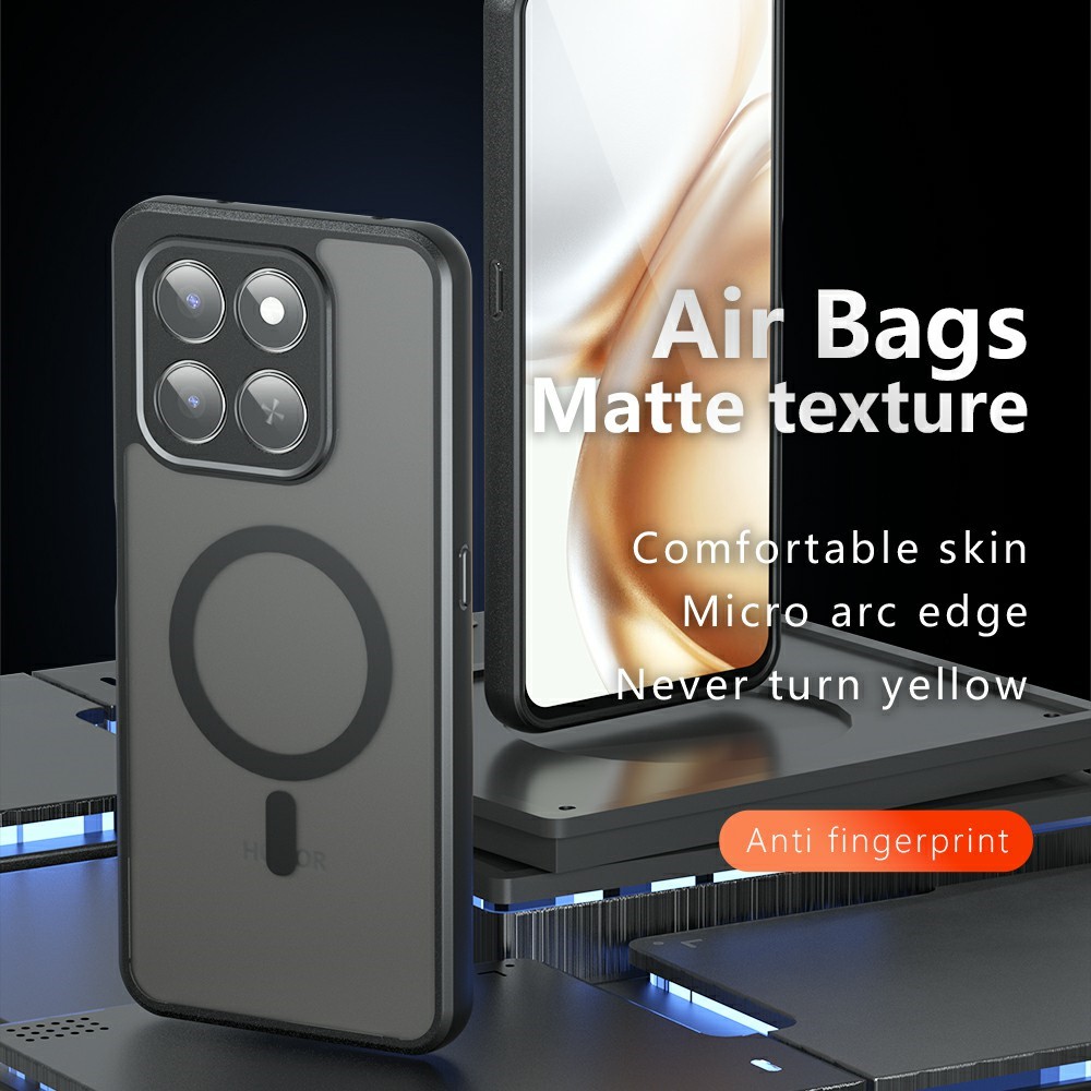  Honor 400 Smart Skal MagSafe Hybrid Svart - Teknikhallen.se