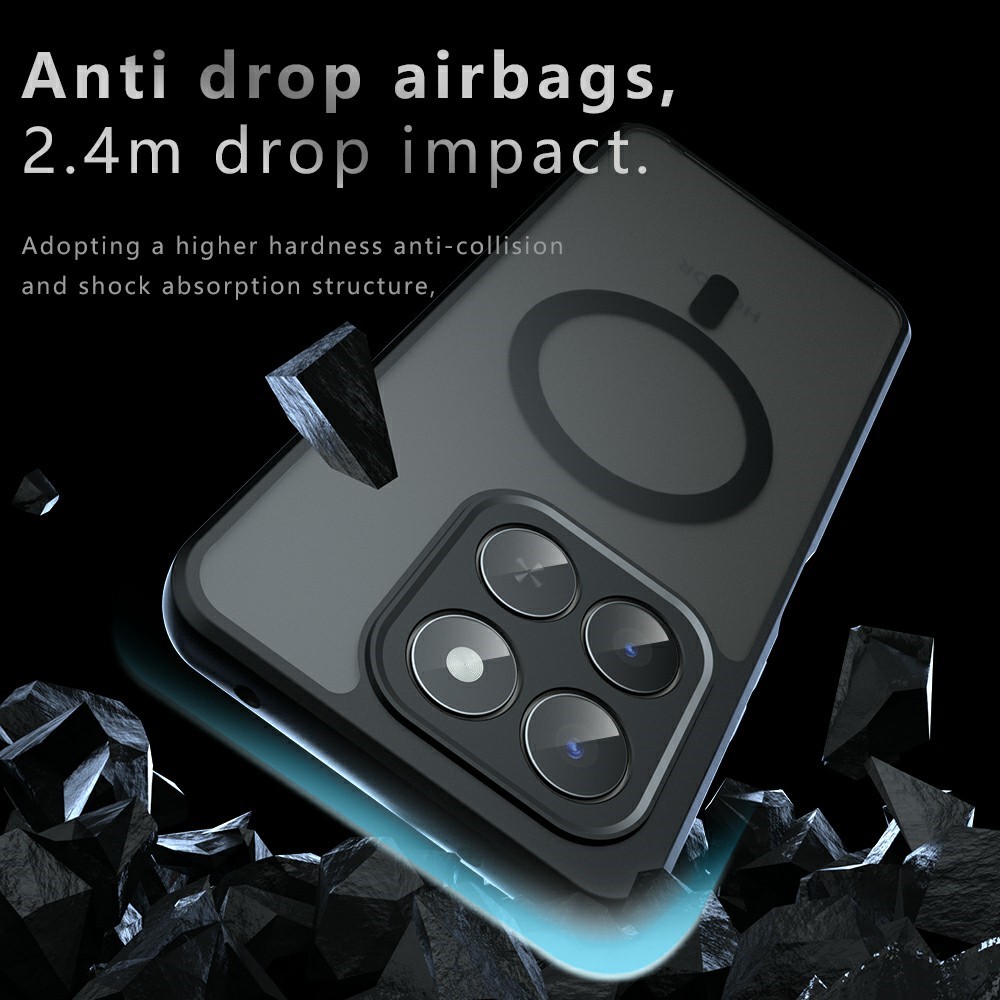  Honor 400 Smart Skal MagSafe Hybrid Svart - Teknikhallen.se