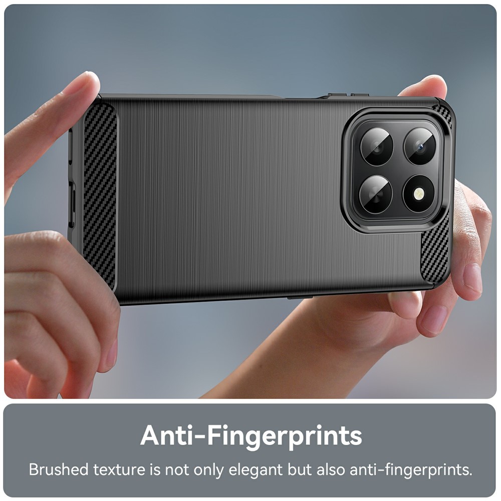  Honor 400 Smart Skal Borstad Stål Textur Svart - Teknikhallen.se