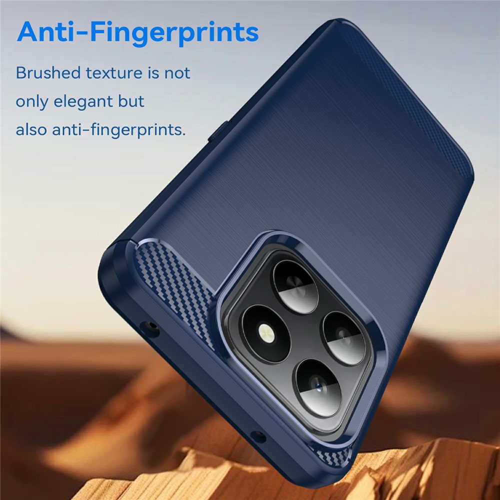  Honor 400 Smart Skal Borstad Stål Textur Blå - Teknikhallen.se