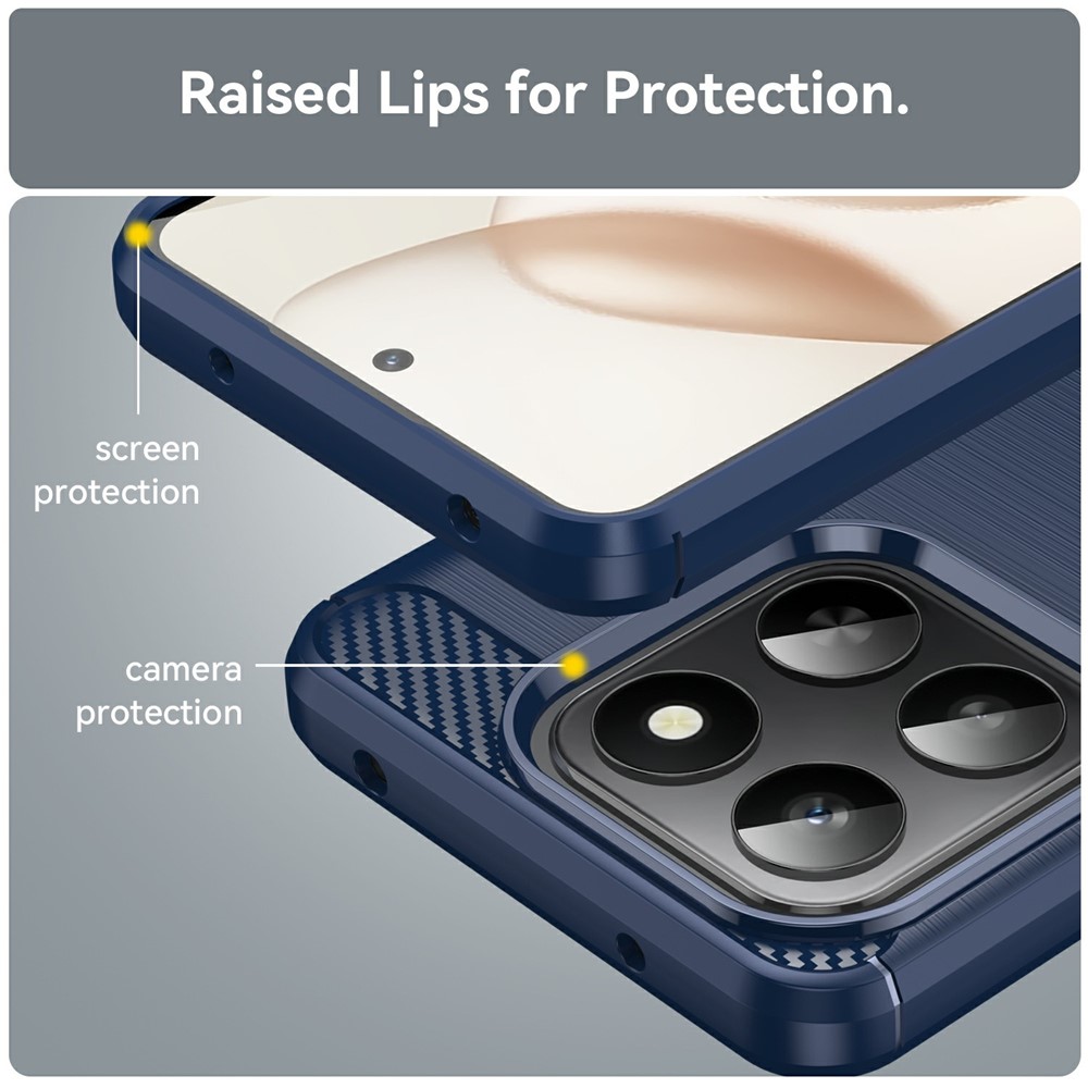  Honor 400 Smart Skal Borstad Stål Textur Blå - Teknikhallen.se