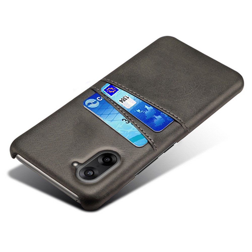  OnePlus Nord CE5 Läderbelagt Skal Med Kortfack Svart - Teknikhallen.se
