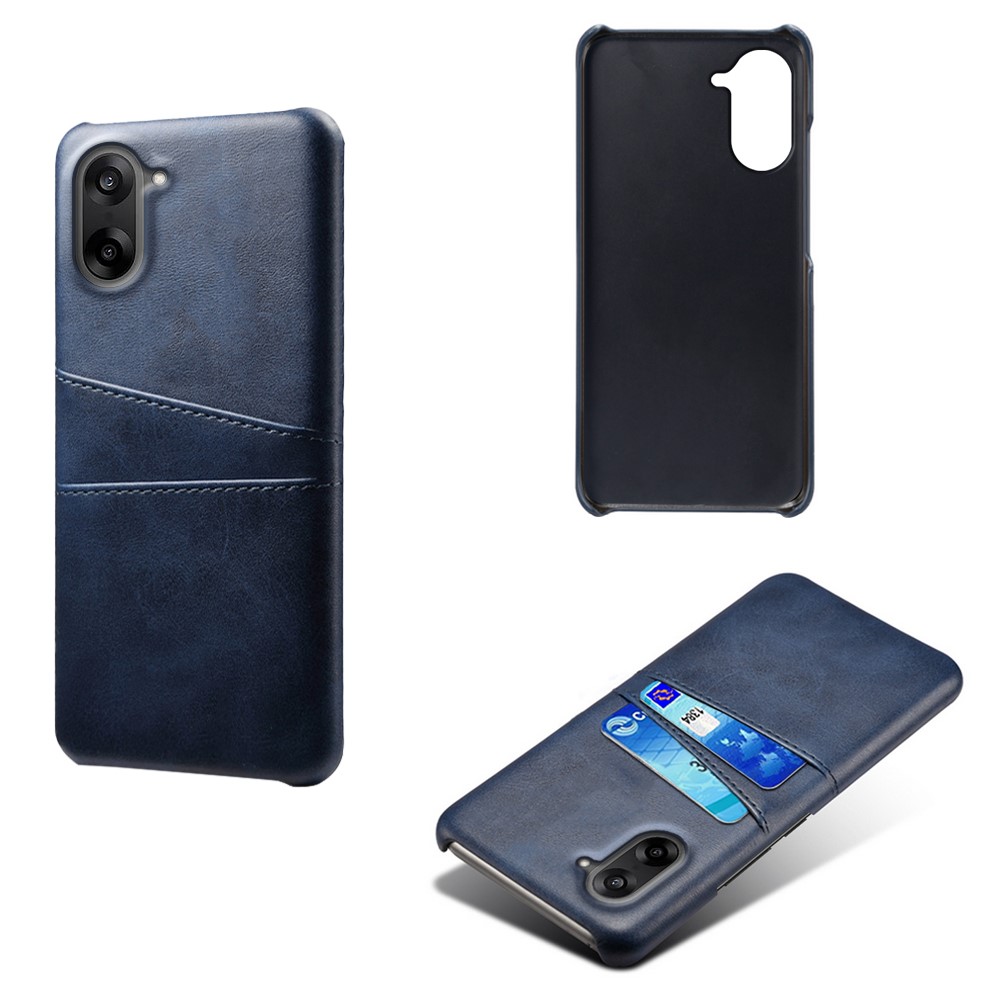  OnePlus Nord CE5 Läderbelagt Skal Med Kortfack Blå - Teknikhallen.se