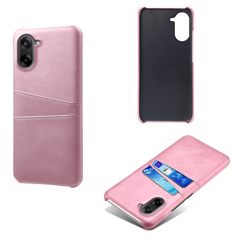  OnePlus Nord CE5 Läderbelagt Skal Med Kortfack Roséguld - Teknikhallen.se