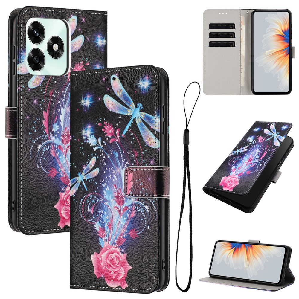  Honor X5c Plus Fodral Med Tryck Trollslända - Teknikhallen.se