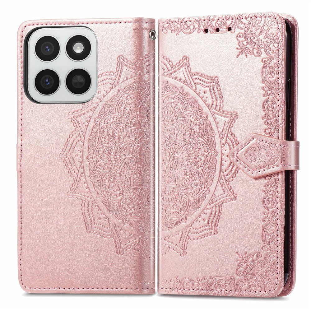  Honor 400 Smart Fodral Mandala Läder Roséguld - Teknikhallen.se