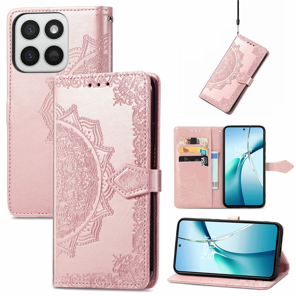  Honor 400 Smart Fodral Mandala Läder Roséguld - Teknikhallen.se