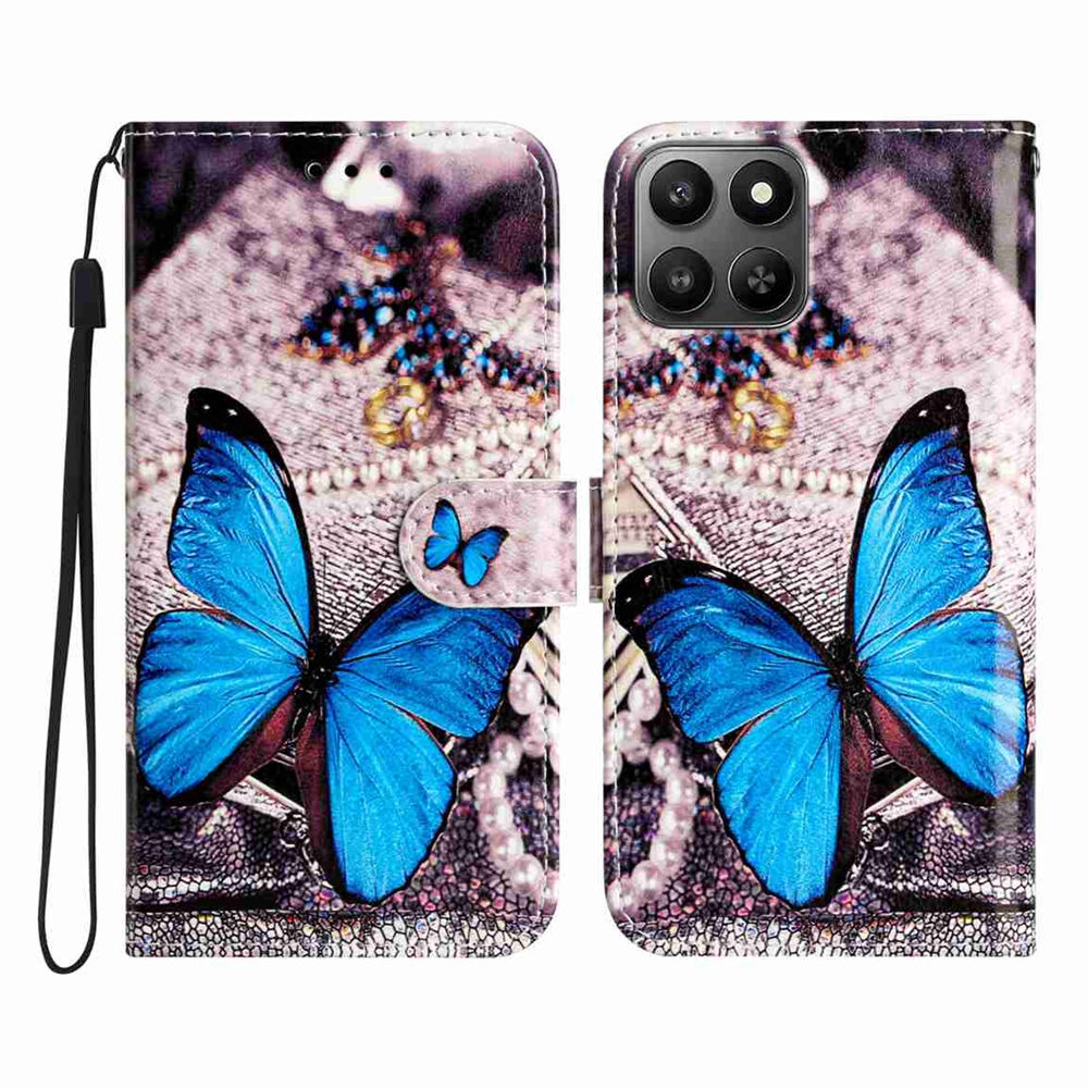  Honor 400 Smart Fodral Med Tryck Blå Fjäril - Teknikhallen.se