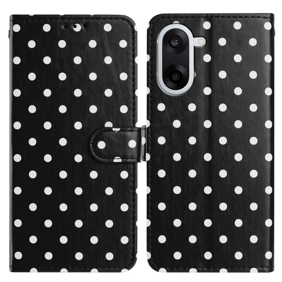  OnePlus Nord CE5 Fodral Polka Dot Svart / Vit - Teknikhallen.se
