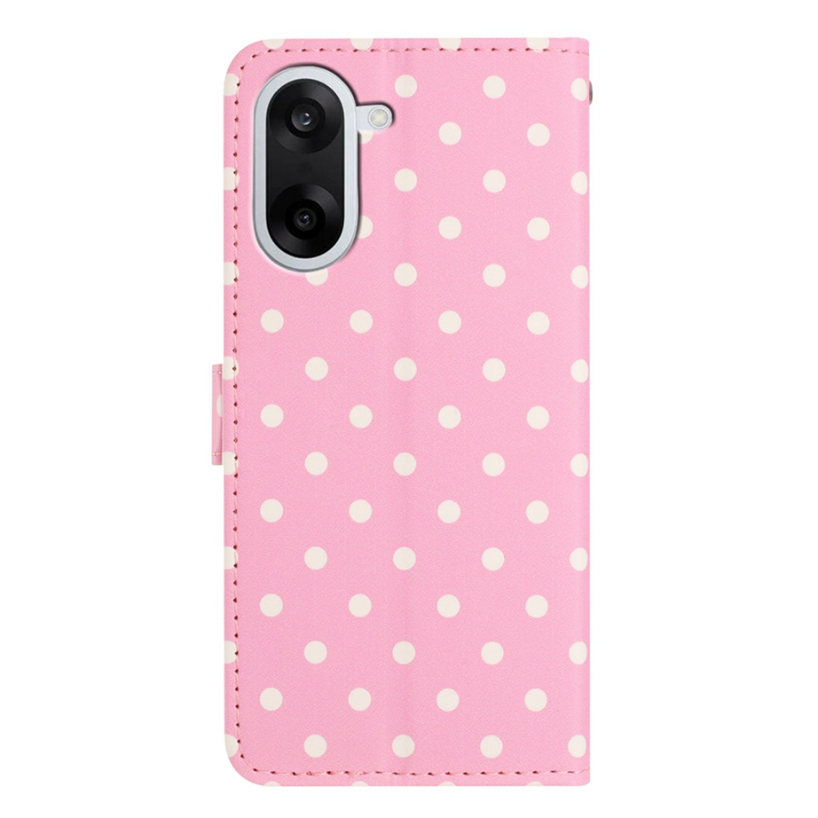  OnePlus Nord CE5 Fodral Polka Dot Rosa / Vit - Teknikhallen.se