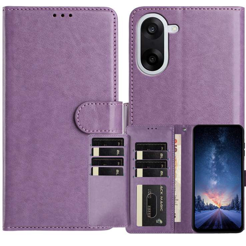  OnePlus Nord CE5 Fodral Läder Lila - Teknikhallen.se