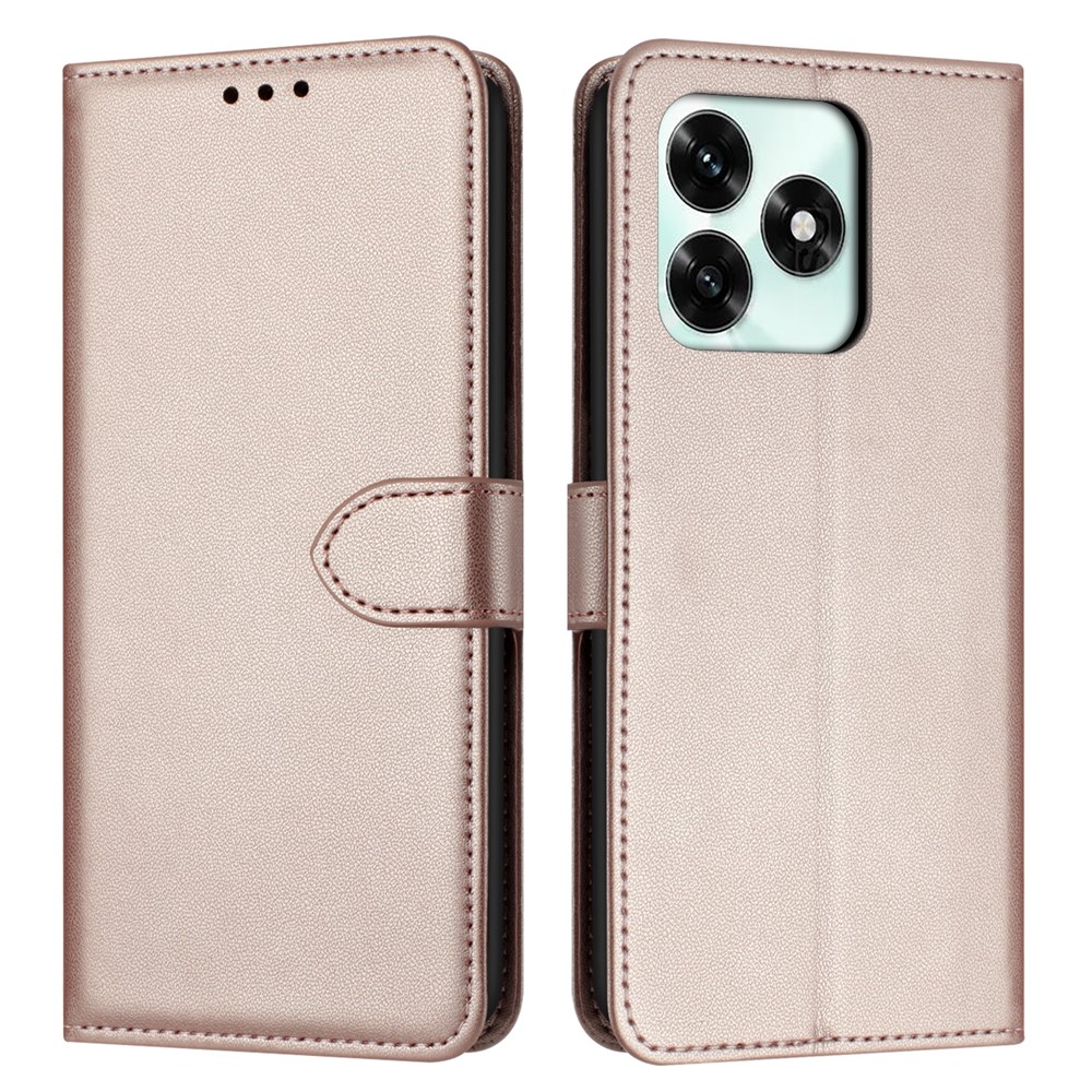  Honor X5c Plus Plånboksfodral Läder Roséguld - Teknikhallen.se