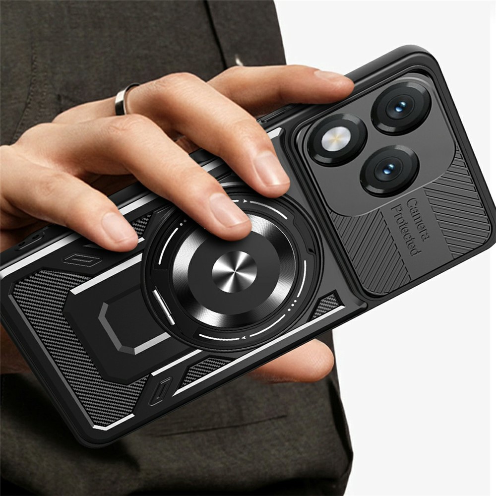  Honor 400 Lite Skal MagSafe Kickstand Svart - Teknikhallen.se