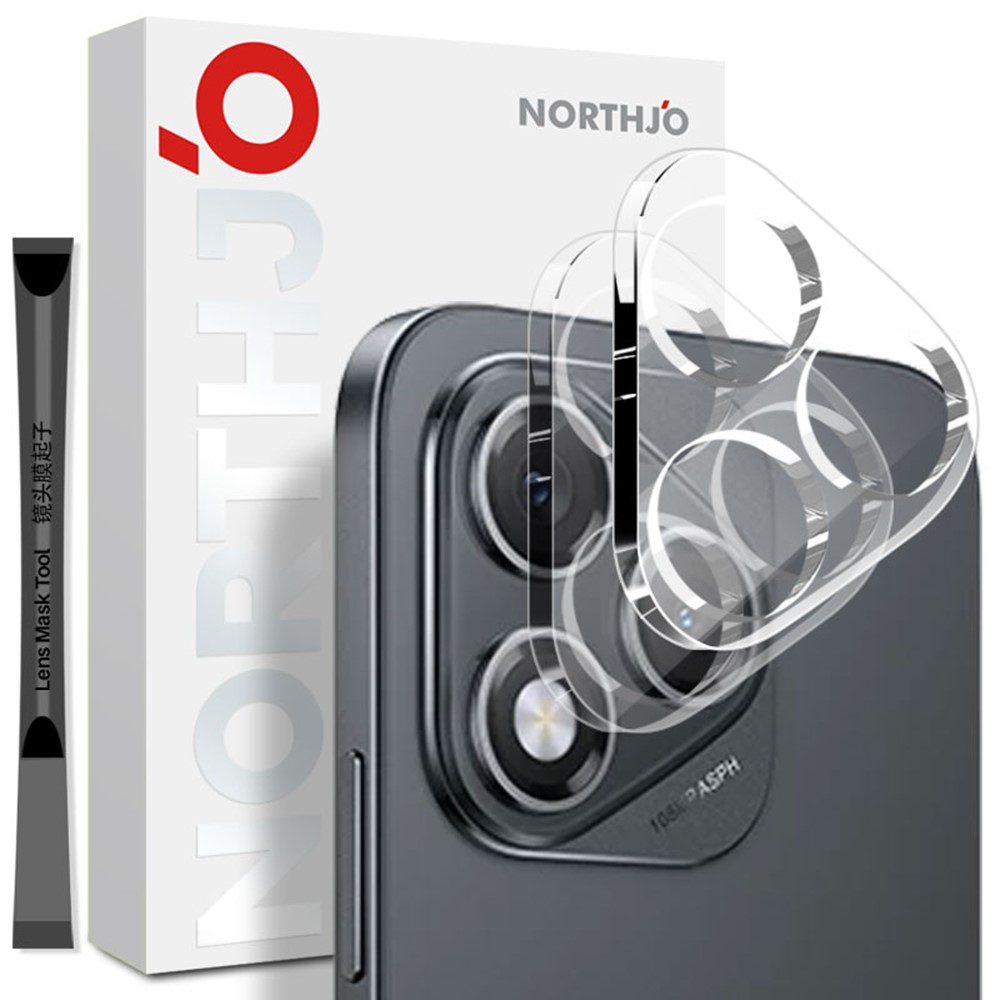 NORTHJO NORTHJO Honor 400 Lite 2-PACK Linsskydd Härdat Glas Transparent - Teknikhallen.se