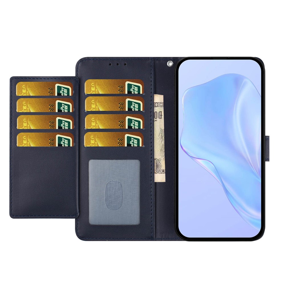  Motorola Moto G15 / G15 Power Fodral Läder Blå - Teknikhallen.se