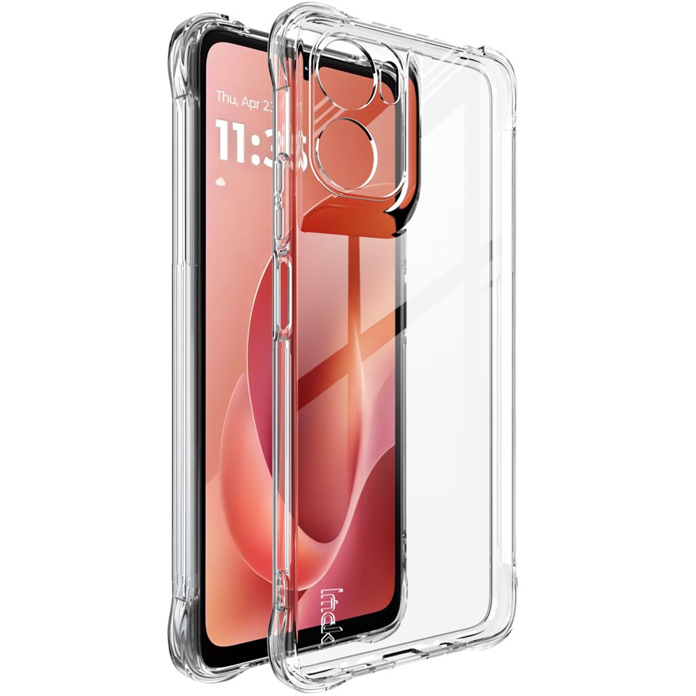 IMAK IMAK Moto G06/G06 Power Skal TPU AirBag Shockproof Transparent - Teknikhallen.se
