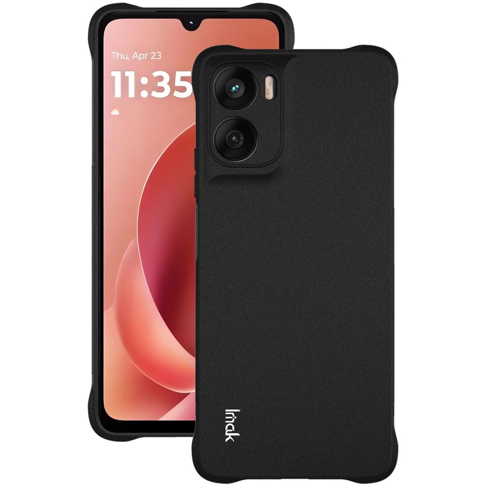 IMAK IMAK Moto G06/G06 Power Skal TPU AirBag Shockproof Svart - Teknikhallen.se