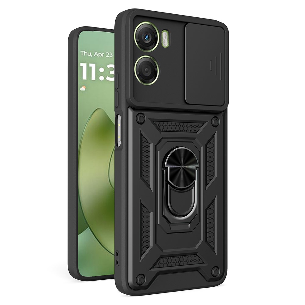  Motorola Moto G06/G06 Power Skal CamShield Ring Hybrid Svart - Teknikhallen.se
