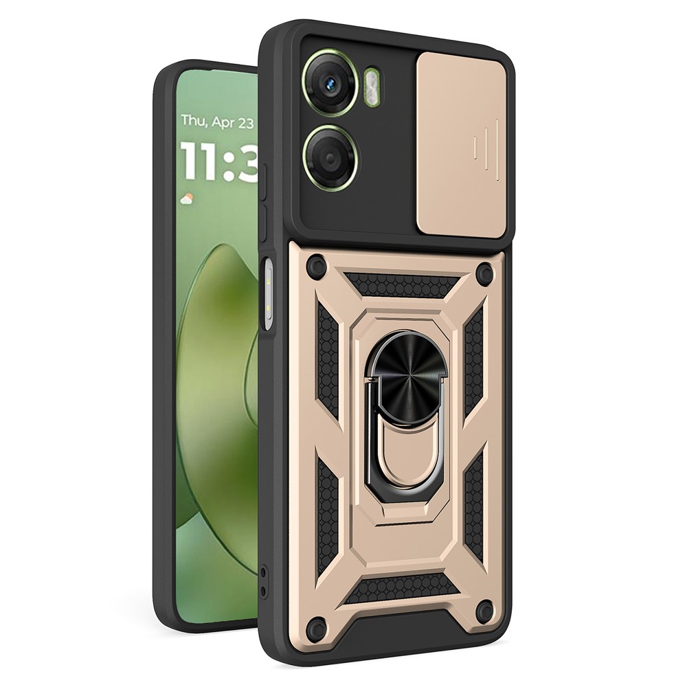  Motorola Moto G06/G06 Power Skal CamShield Ring Hybrid Guld - Teknikhallen.se