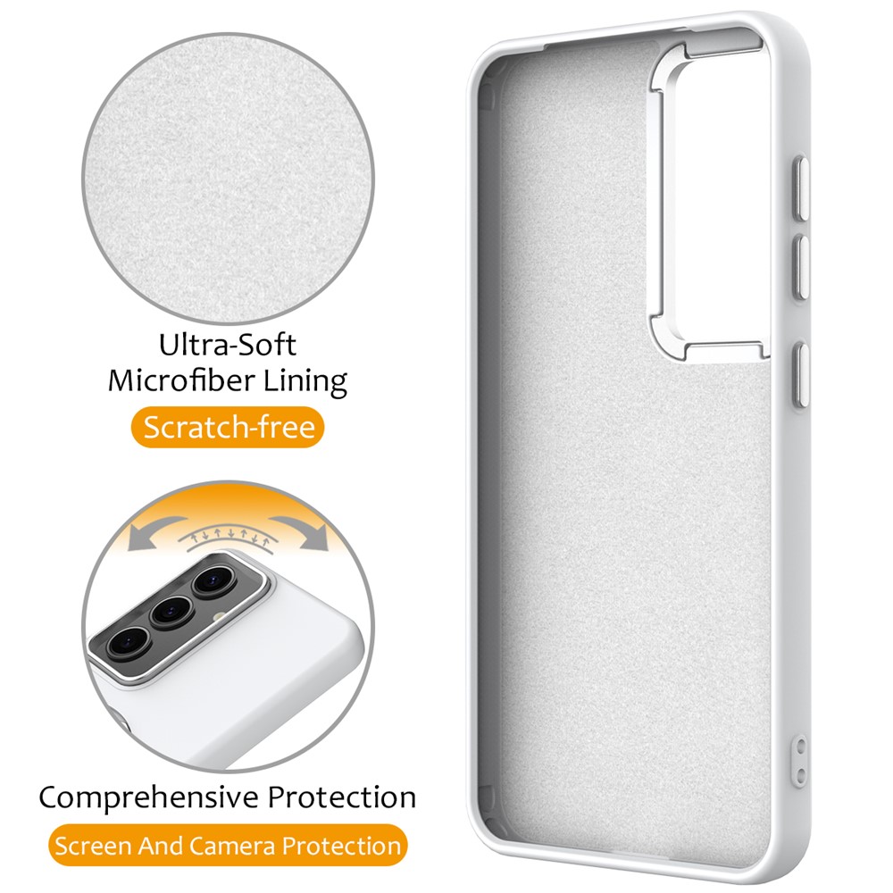  Samsung Galaxy S25 / S24 Skal MagSafe Kickstand Hybrid Vit - Teknikhallen.se