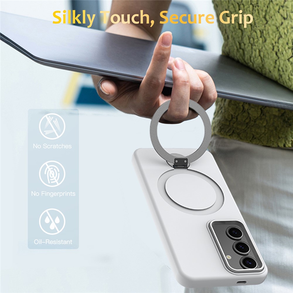  Samsung Galaxy S25 Plus/S24 Plus Skal MagSafe Kickstand Hybrid - Teknikhallen.se