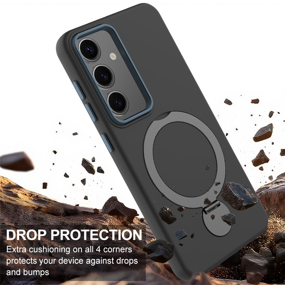  Samsung Galaxy S25 Plus/S24 Plus Skal MagSafe Kickstand Hybrid - Teknikhallen.se