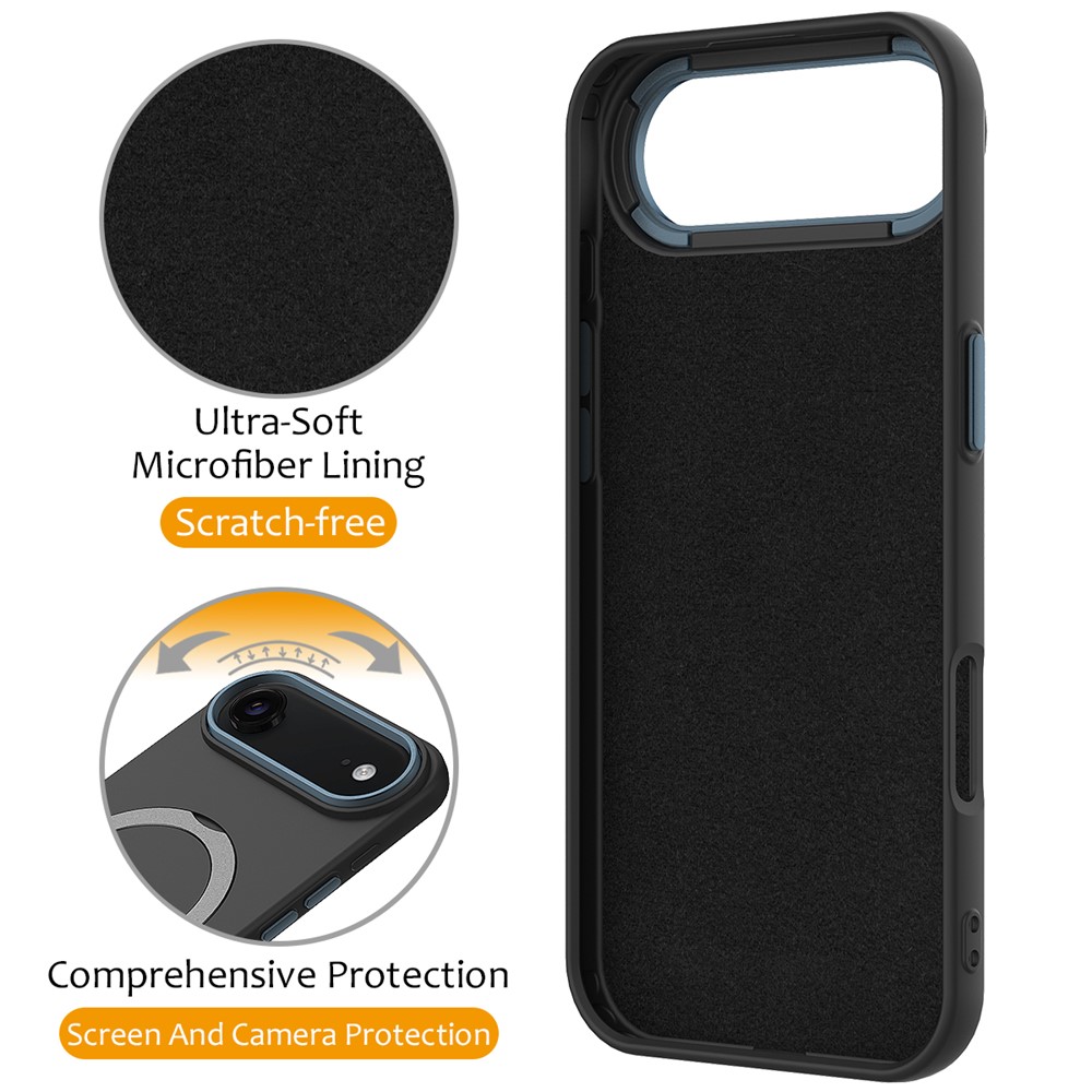  iPhone Air Skal MagSafe Kickstand Hybrid Svart - Teknikhallen.se