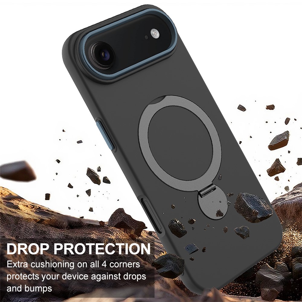  iPhone Air Skal MagSafe Kickstand Hybrid Svart - Teknikhallen.se