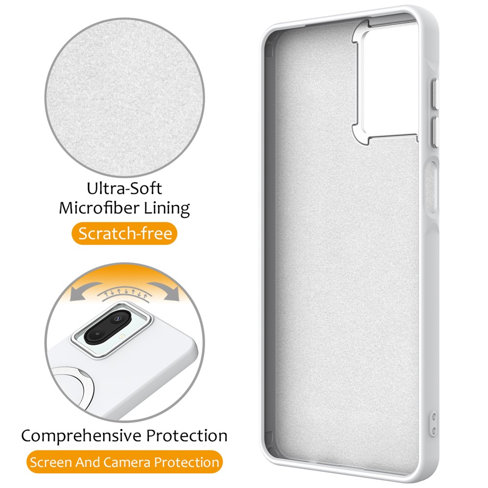  Samsung Galaxy A07 Skal MagSafe Kickstand Hybrid Vit - Teknikhallen.se