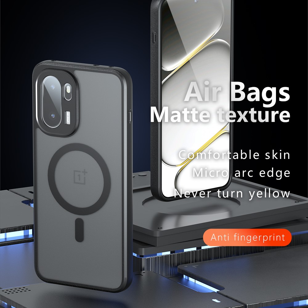  OnePlus 15R Skal MagSafe Hybrid Matt Svart - Teknikhallen.se
