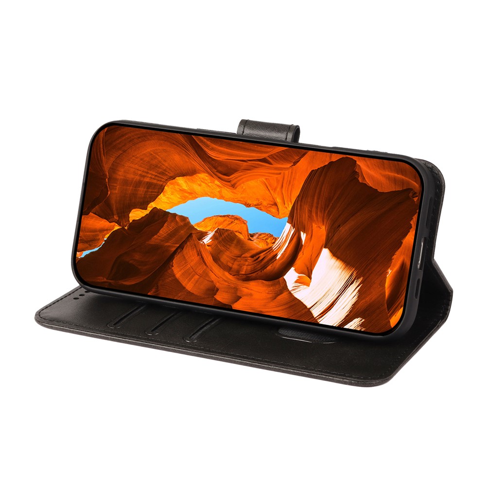  OnePlus 15R Plånboksfodral Läder Svart - Teknikhallen.se