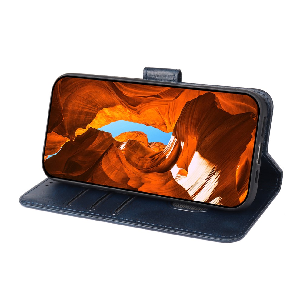  OnePlus 15R Plånboksfodral Läder Blå - Teknikhallen.se