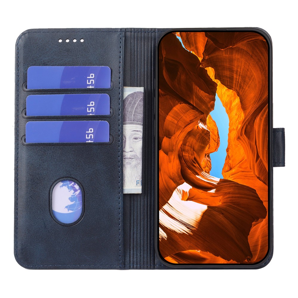  OnePlus 15R Plånboksfodral Läder Blå - Teknikhallen.se