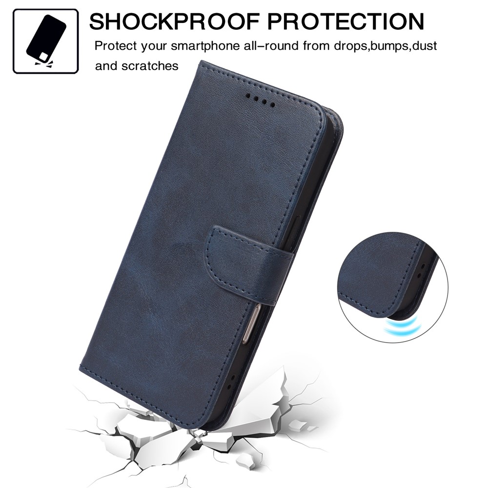  OnePlus 15R Plånboksfodral Läder Blå - Teknikhallen.se