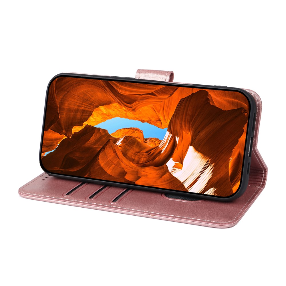  OnePlus 15R Plånboksfodral Läder Roséguld - Teknikhallen.se