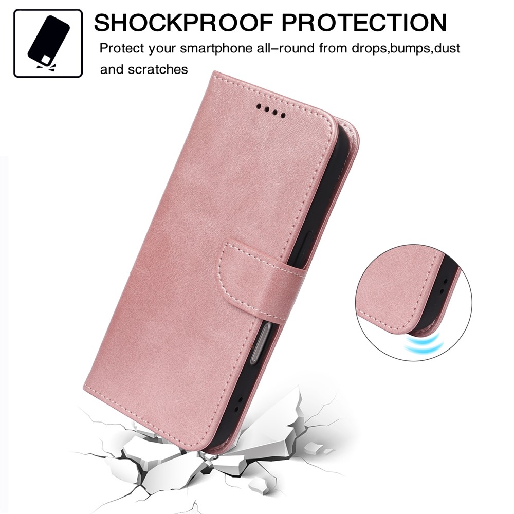  OnePlus 15R Plånboksfodral Läder Roséguld - Teknikhallen.se