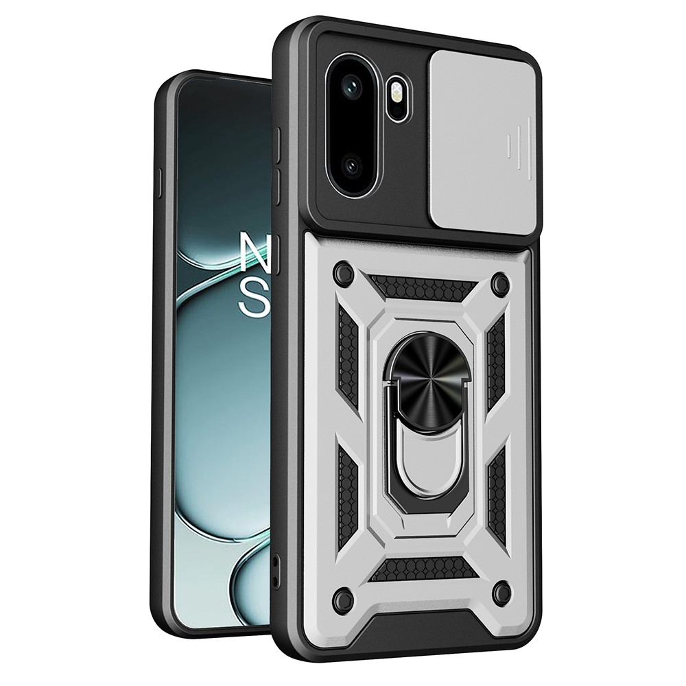  OnePlus 15R Skal CamShield Ring Hybrid Silver - Teknikhallen.se