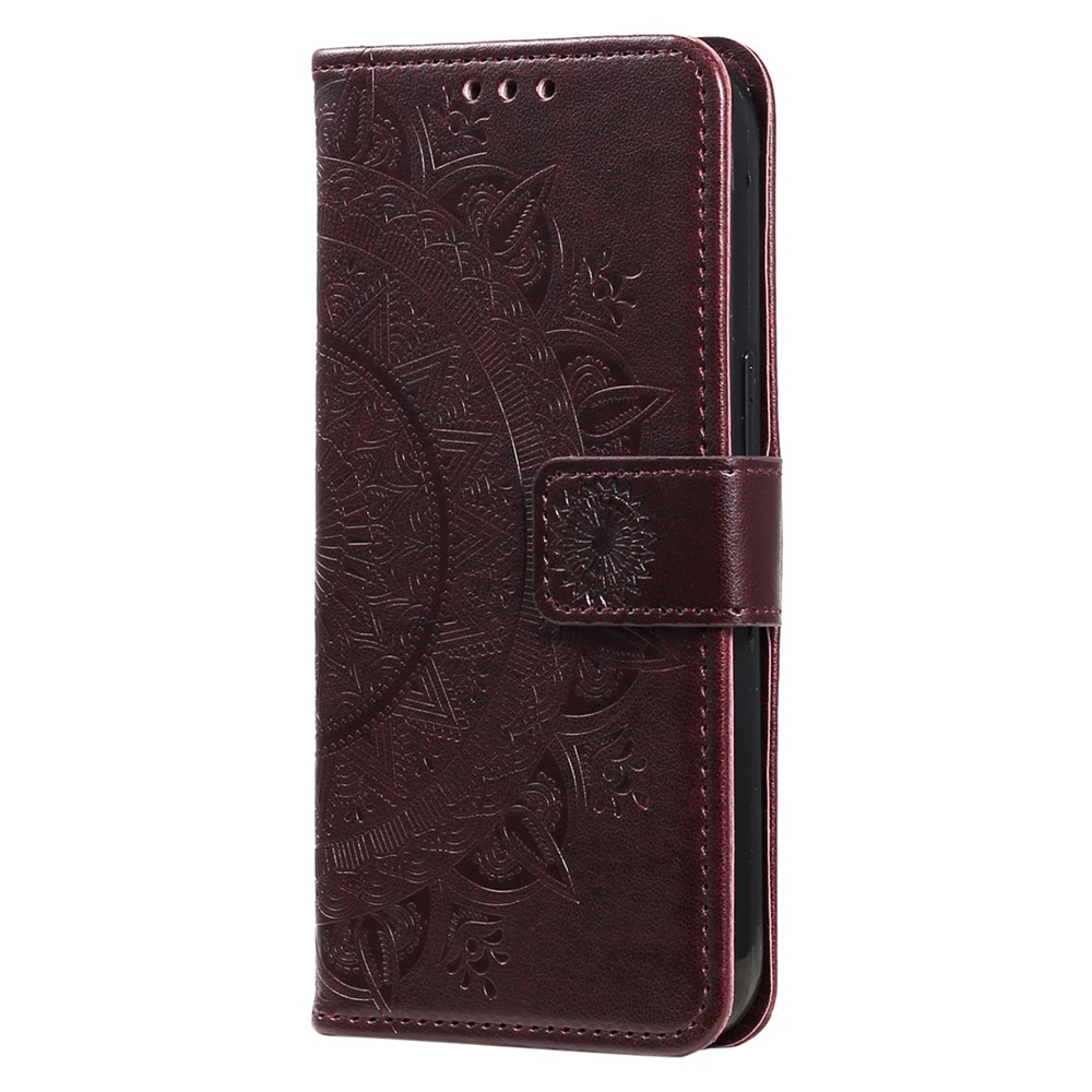  OnePlus 15R Fodral Mandala Läder Brun - Teknikhallen.se